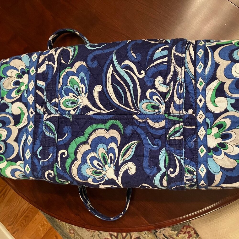 Vera Bradley Small Travel Duffle Bag in Mediterranean Blue - Picture 9 of 9